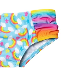 Paw Patrol Toddler Girls One Piece Bathing Suit Rash Guard Tankini Top Bikini Bottom and Skort 5 Swimsuit Set