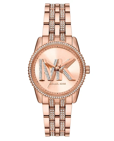 Michael Kors Women's Ritz Chronograph Rose Gold-Tone Stainless Steel Watch, 35mm