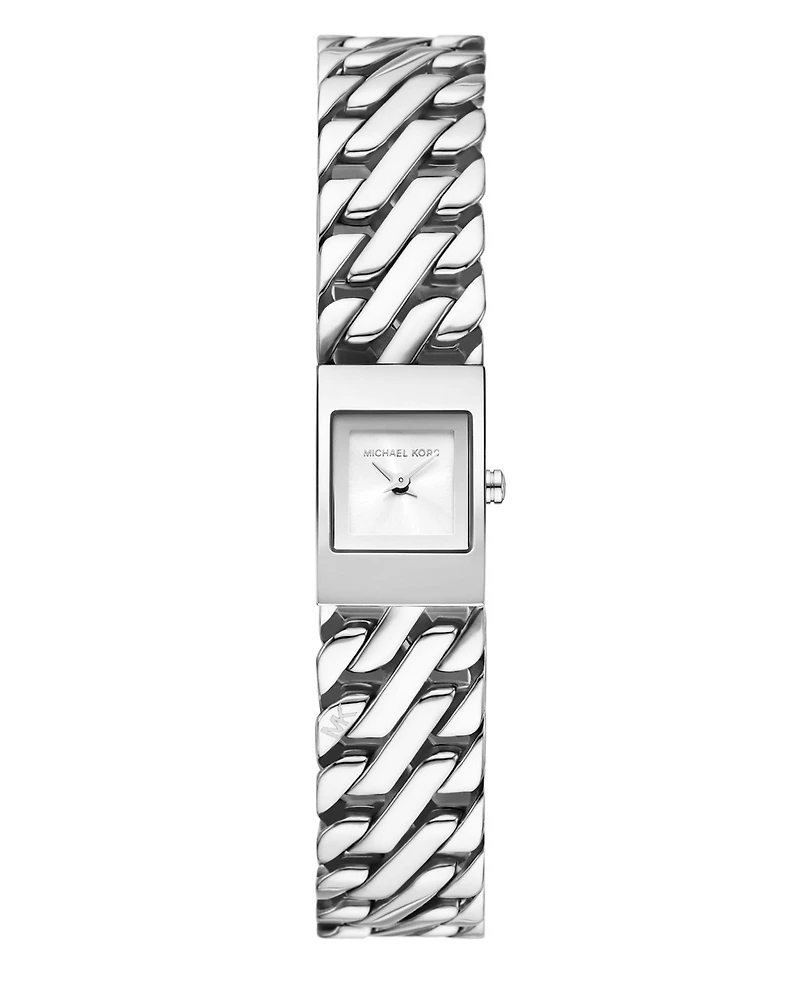 Michael Kors Women's Darrington Silver-Tone Stainless Steel Watch, 14mm