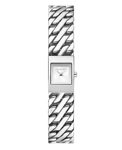 Michael Kors Women's Darrington Silver-Tone Stainless Steel Watch, 14mm