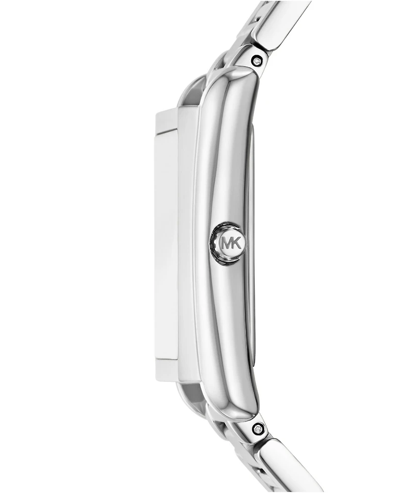 Michael Kors Women's Essex Silver-Tone Stainless Steel Watch, 26x36mm