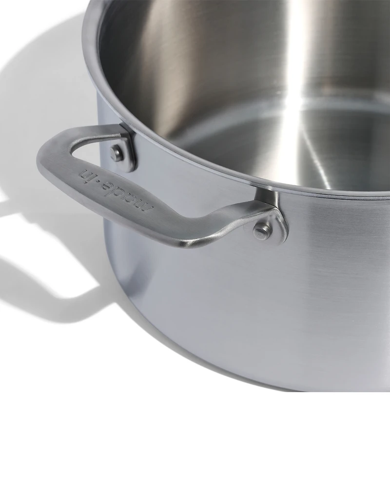 Made In Stainless Steel Clad -Quart Stock Pot with Lid