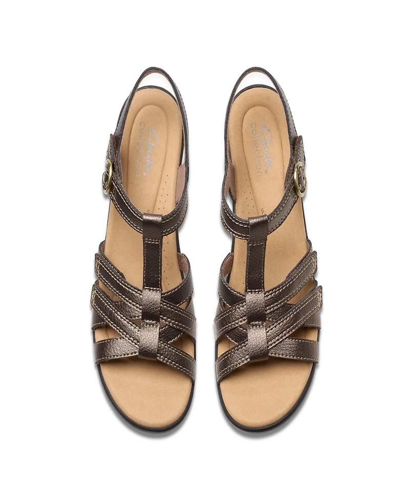 Clarks Collection Women's Emily2 Rose Block Heel Sandals