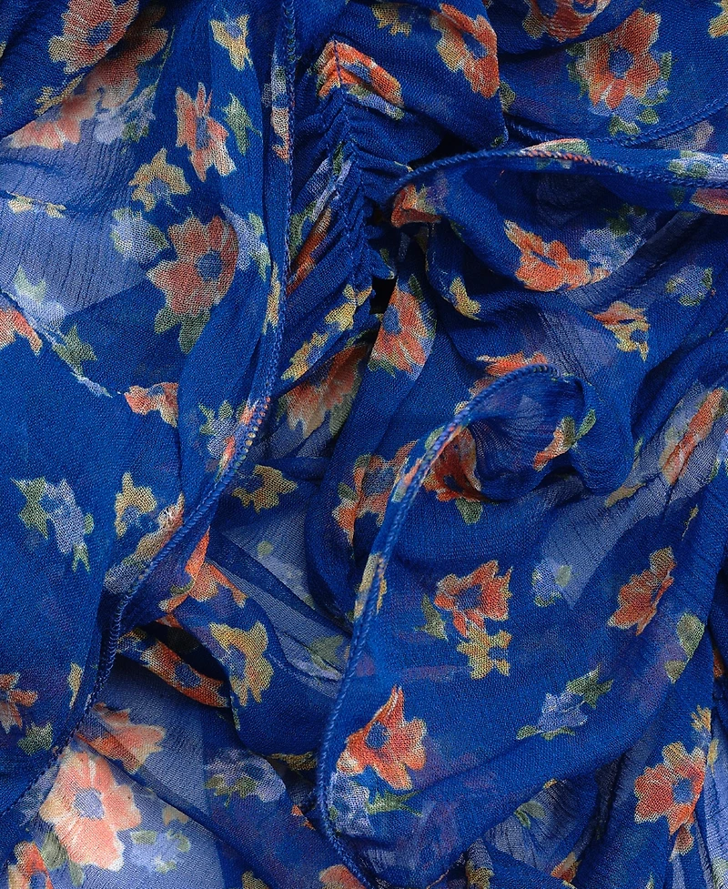 Lauren Ralph Lauren Resort Floral Ruffle Scarf