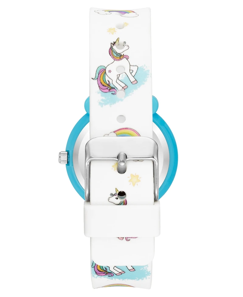 Armitron Kid's Quartz Cream Big White Unicorn Watch, 31mm