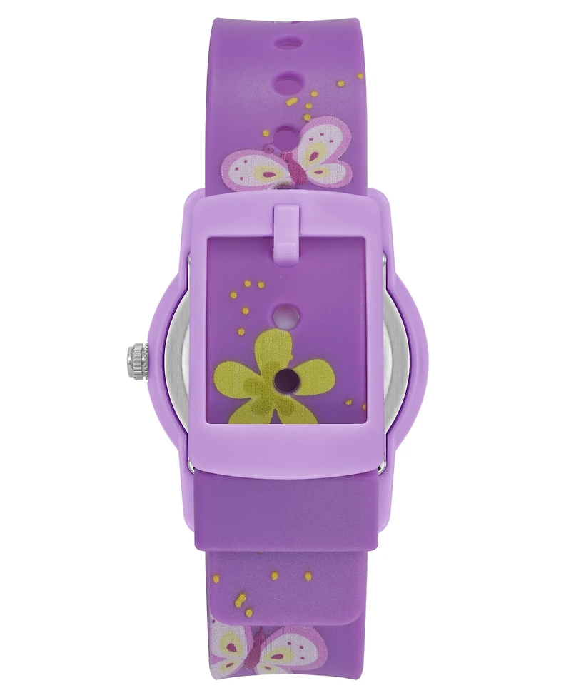 Armitron Kid's Quartz Playtime Purple Butterflies Watch, 30mm