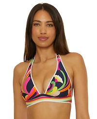 Trina Turk Women's Reversible Halter Bikini Top