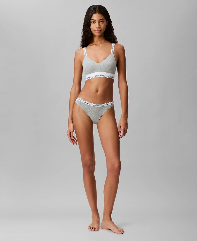 Calvin Klein Women's Modern Cotton Lightly Lined Bralette QF7059