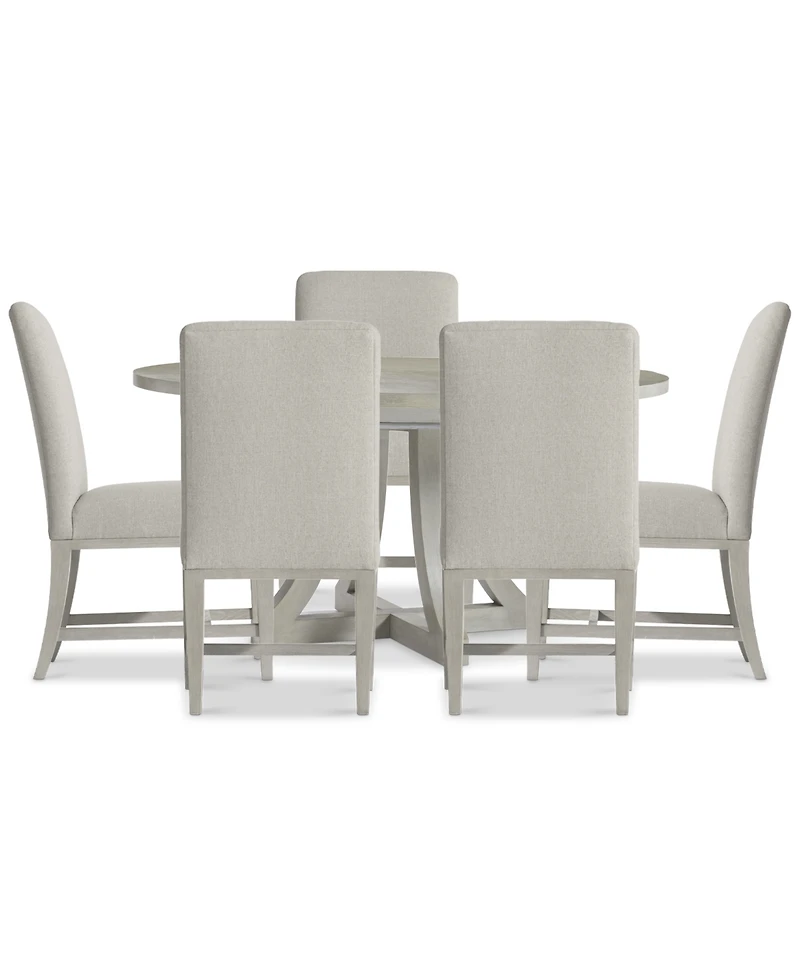 Cornelia 6-Pc. Dining Set (Round Table & 5 Side Chairs)