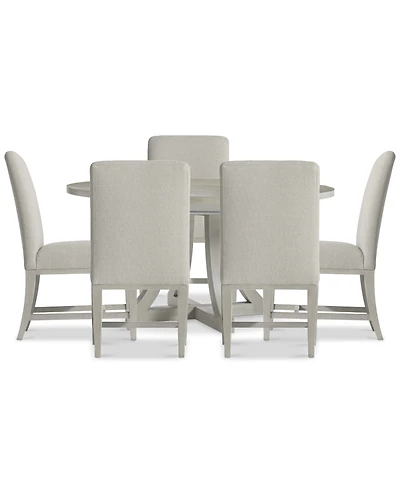 Cornelia 6-Pc. Dining Set (Round Table & 5 Side Chairs)