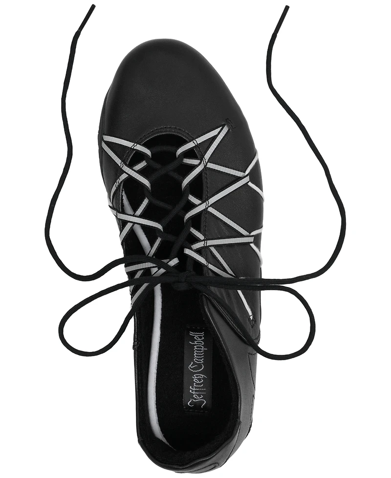 Jeffrey Campbell Regimen Lace-Up Ballet Sneakers