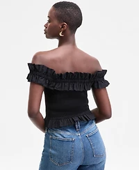 On 34th Women's Off-The-Shoulder Smocked Top, Exclusively at Macy's
