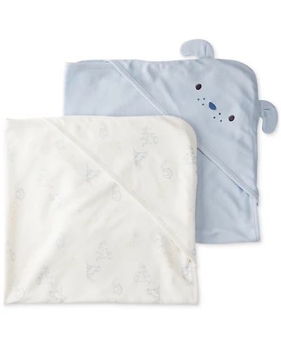 Carter's Baby Boys Hooded Terry Towels, 2 Pack