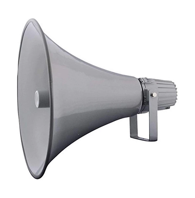Pyle PHSP16 16" Indoor/Outdoor 80 Watt Pa Horn Speaker with 70-100V Transformer, Grey