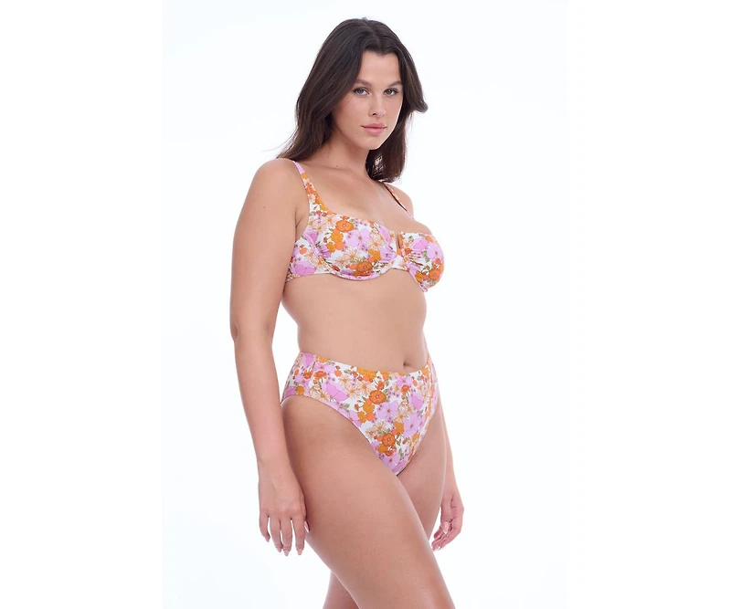 Flirtt Gottex Women's Vintage Florals Underwire Bikini Top