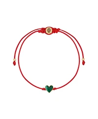 Lucky in Love - Malachite Red String Bracelet
