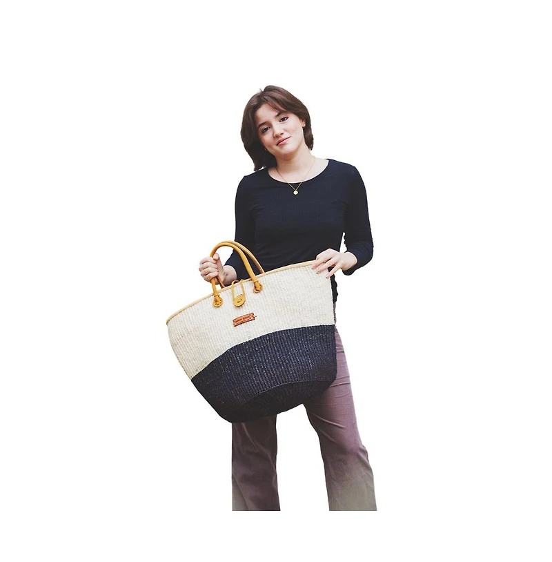 Balance Half Handmade Sisal Basket Tote