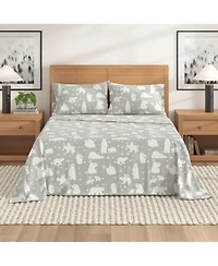 Linery & Co. Ultra-Soft Turkish Cotton Flannel Lodge Print Sheet Set