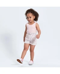 Gerber Toddler Girls 3-Pack Pull-On Knit Shorts, Lemons, 5T