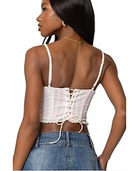 Edikted Women's Marlen Striped Corset