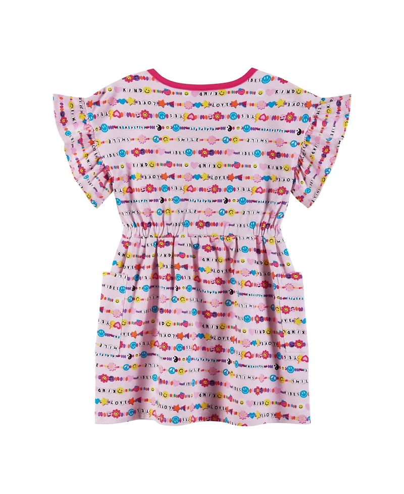 Andy & Evan Toddler Girls Toddler/Child Friendship Bracelet Print Dress