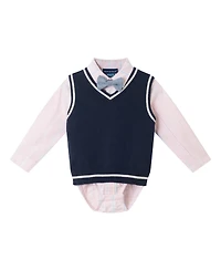 Andy & Evan Baby Boys Long Sleeve Buttondown Pant Set