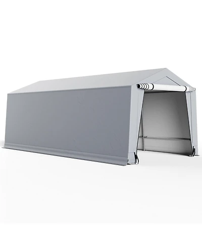 10 x Feet Outdoor Heavy-Duty Carport with 2 Doors-10 x ft