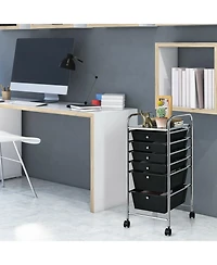 6 Drawers Rolling Storage Cart Organizer