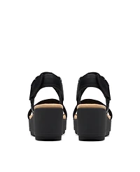 Clarks Collection Women's Wrenly Eve Wedge Sandals
