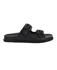 Calvin Klein Women's Vibe Double Band Slip-On Flat Sandals