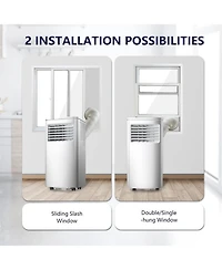 Zafro 8,000 Btu Portable Air Conditioners, Air Conditioner for Room Up to 350 Sq.Ft, 3-in-1 Portable Ac Unit Cool & Dehumidifier & Fan Modes with Remo