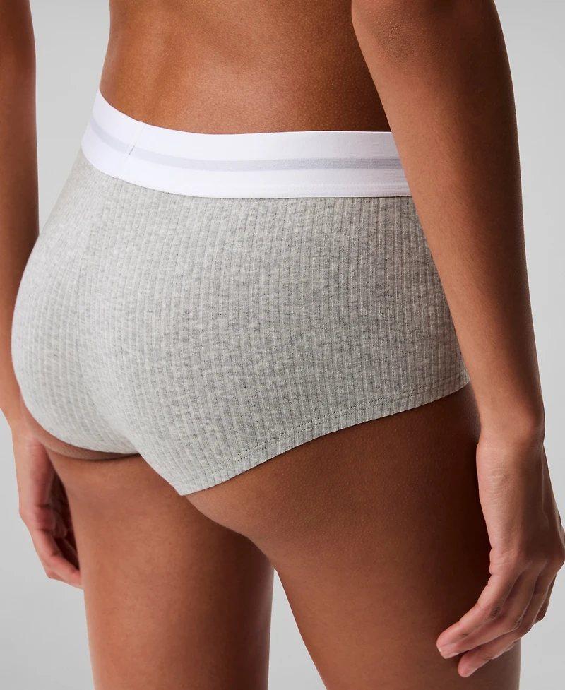 Calvin Klein Women's Ribbed Boyshort Underwear QF8024