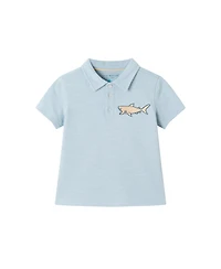 Andy & Evan Toddler Boys Toddler/Child Lt Blue Textured Polo and Shorts Set