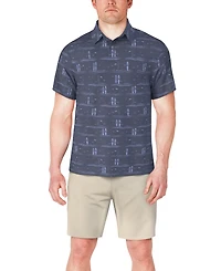 Pga Tour Men's Surfboard-Print Polo Shirt