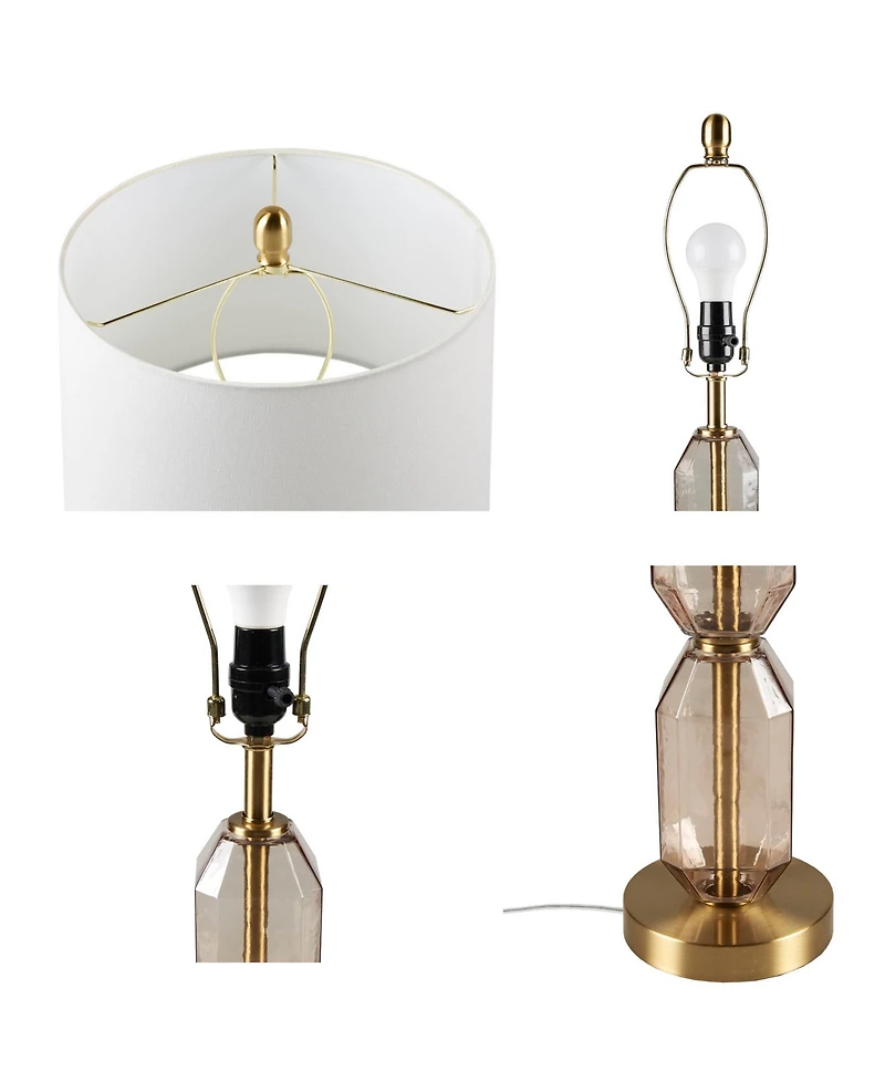 510 Design 26.5" Zirconia Faceted Glass Table Lamp