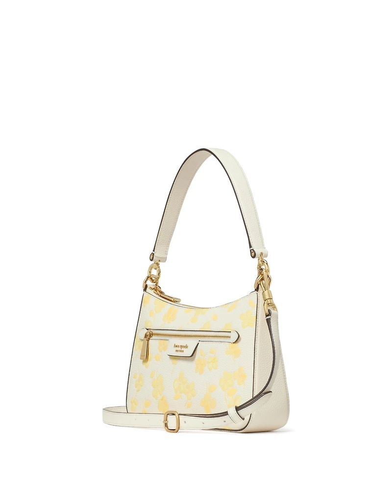 Kate Spade New York Hudson Spring Pansies Small Crossbody Bag