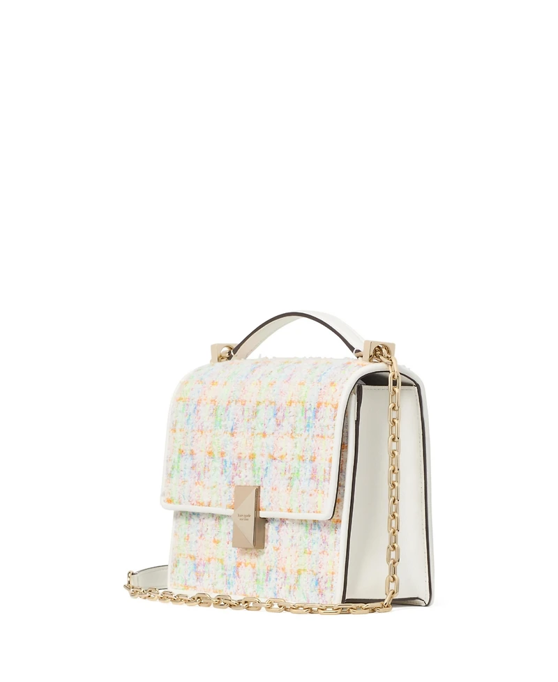 Kate Spade New York Deco Tweed Chain Strap Mini Shoulder Bag