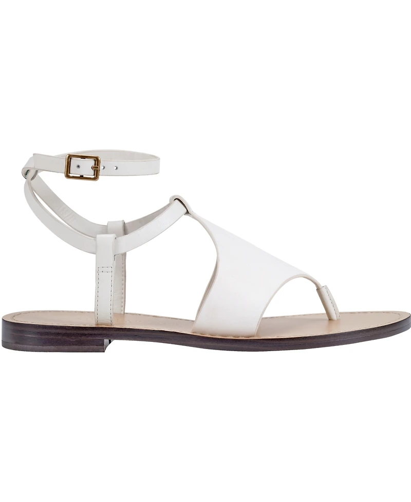 Marc Fisher Ltd Women's Lille Ankle Strap Flat Thong Sandals