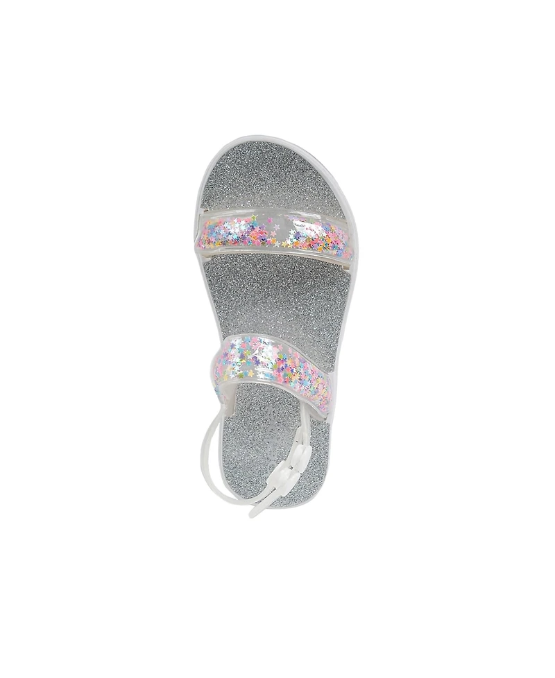 Bebe Toddler Girls Loose Glitter Straps Sandals