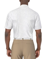 Pga Tour Men's Short Sleeve Confetti Print Golf Polo Shirt