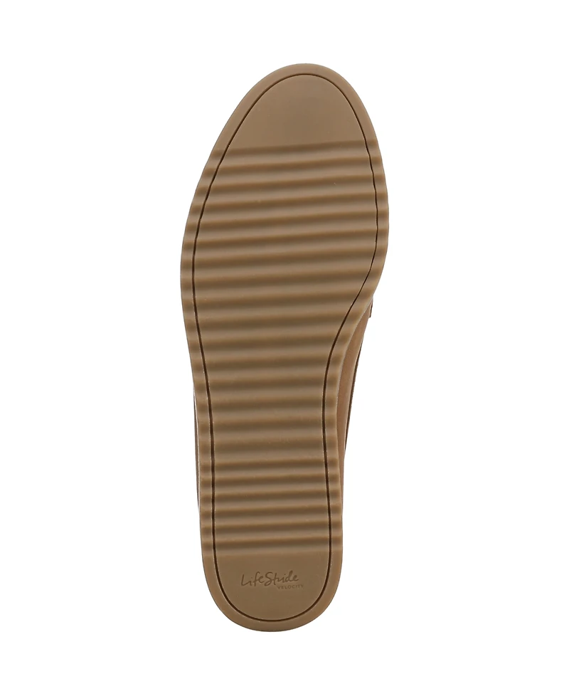 LifeStride Women's Zoey Almond Toe Lug Sole Loafers