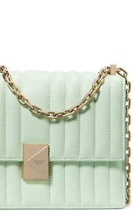 kate spade new york Deco Quilted Leather Small Chain Shoulder Bag