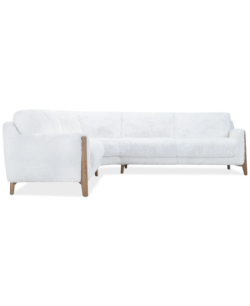 Briannie 3-Pc. Fabric L Sectional, Exclusively at Macy's