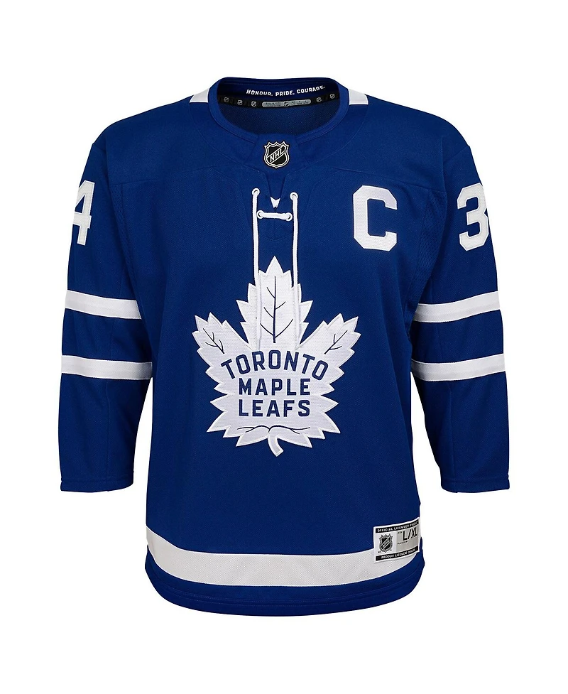 Outerstuff Big Boys and Girls Auston Matthews Blue Toronto Maple Leaves Home Premier Player Jersey