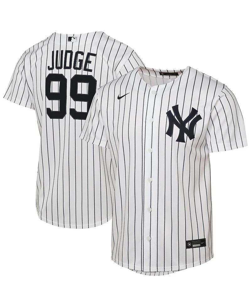 Nike Big Boys and Girls Aaron Judge White New York Yankees Home Replica Player Jersey