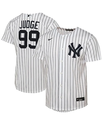 Nike Big Boys and Girls Aaron Judge White New York Yankees Home Replica Player Jersey