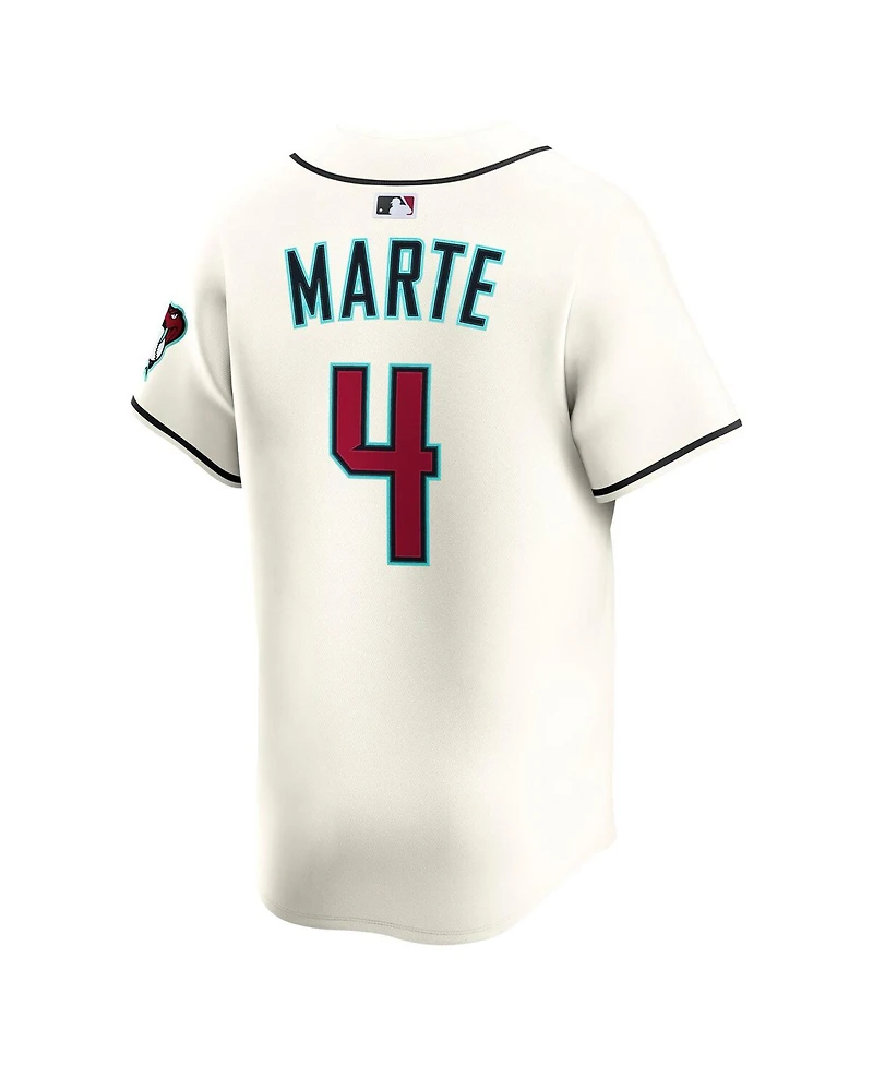 Nike Men's Ketel Marte Cream Arizona Diamondbacks Alternate Limited Player Jersey
