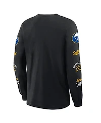 Fanatics Men's Black Buffalo Sabres Boxed Legacy Long Sleeve T-Shirt