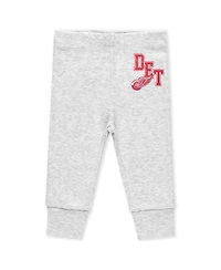Wear by Erin Andrews Baby Boys and Girls 3-Piece Detroit Red Wings Turn Me Around Bodysuits and Pants