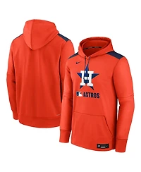 Nike Men's Orange Houston Astros Authentic Collection Performance Pullover Hoodie